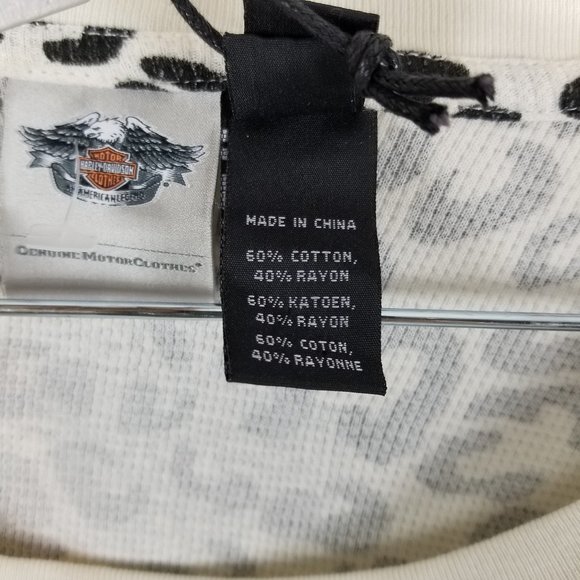 Harley- Davidson Medium New Thermal Sleepwear Top - Picture 11 of 12